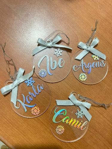 Adorno navideño personalizado