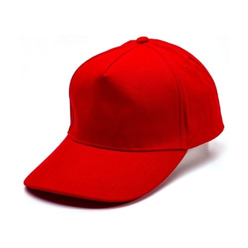 Gorra de algodón roja
