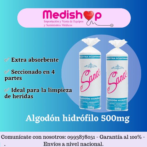 Algodón 500 gramos