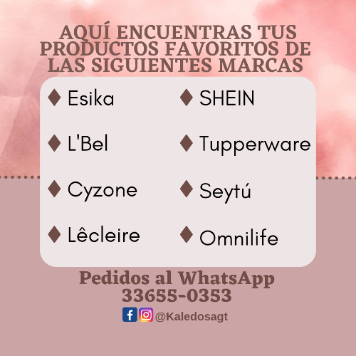 Productos disponibles para entrega inmediata 