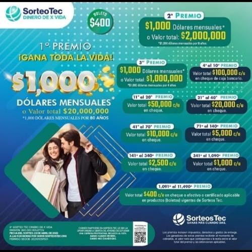 Boletos sorteos tec de Monterrey | Catálogo Online