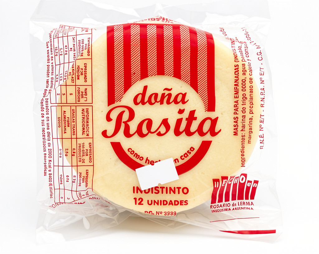 Imagen 1 de Discos / Tapas para empanadas DOÑA ROSITA (paquete)
