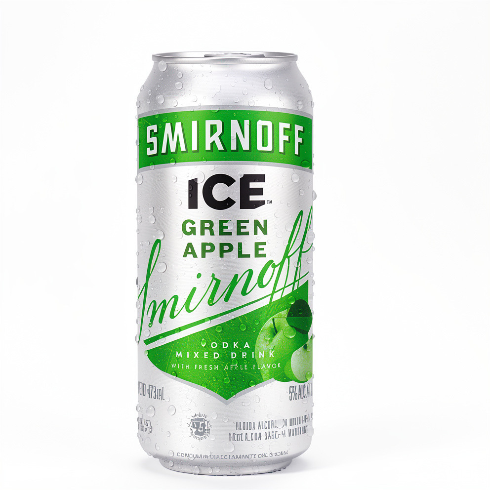 Imagen 1 de Lata GREEN APPLE Smirnoff Vodka 473 cm3 (SIX PACK / 6 unidades)