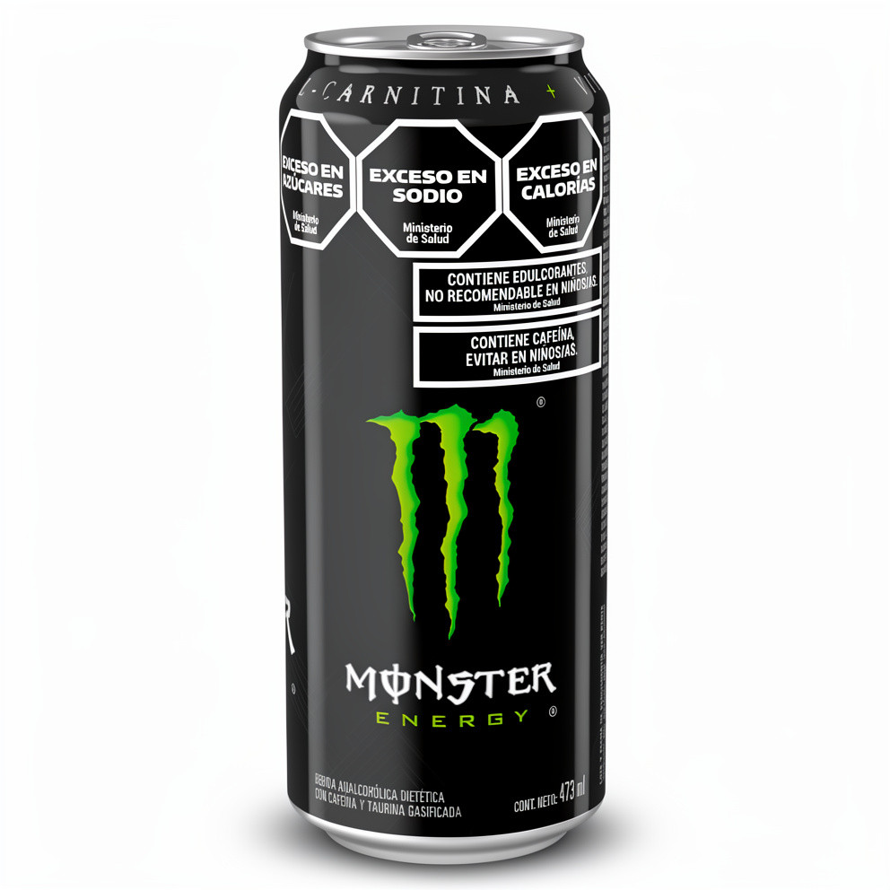 Imagen 1 de Monster NEGRO 473 cm3 (SIX PACK / 6 unidades) 