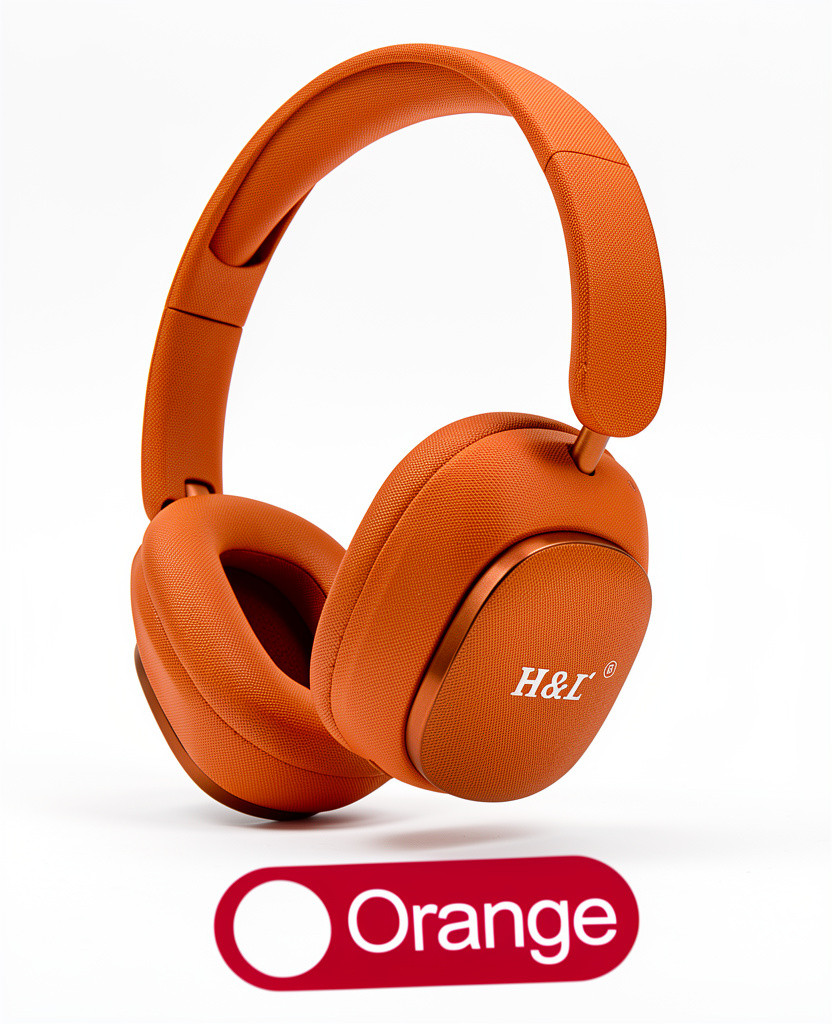 Imagen 1 de AUDIFONO DE DIADEMA H&L H-24 NARANJA.