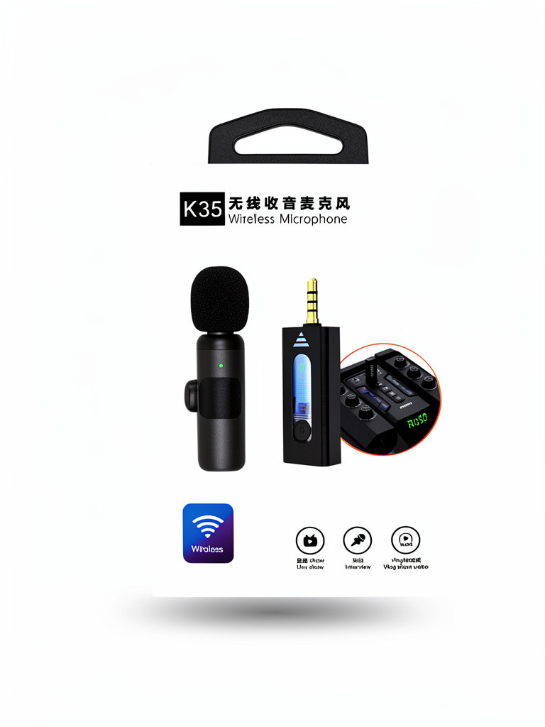 Imagen 1 de MICROFONO DOBLE CON ENTRADA AUXILIAR NEGRO