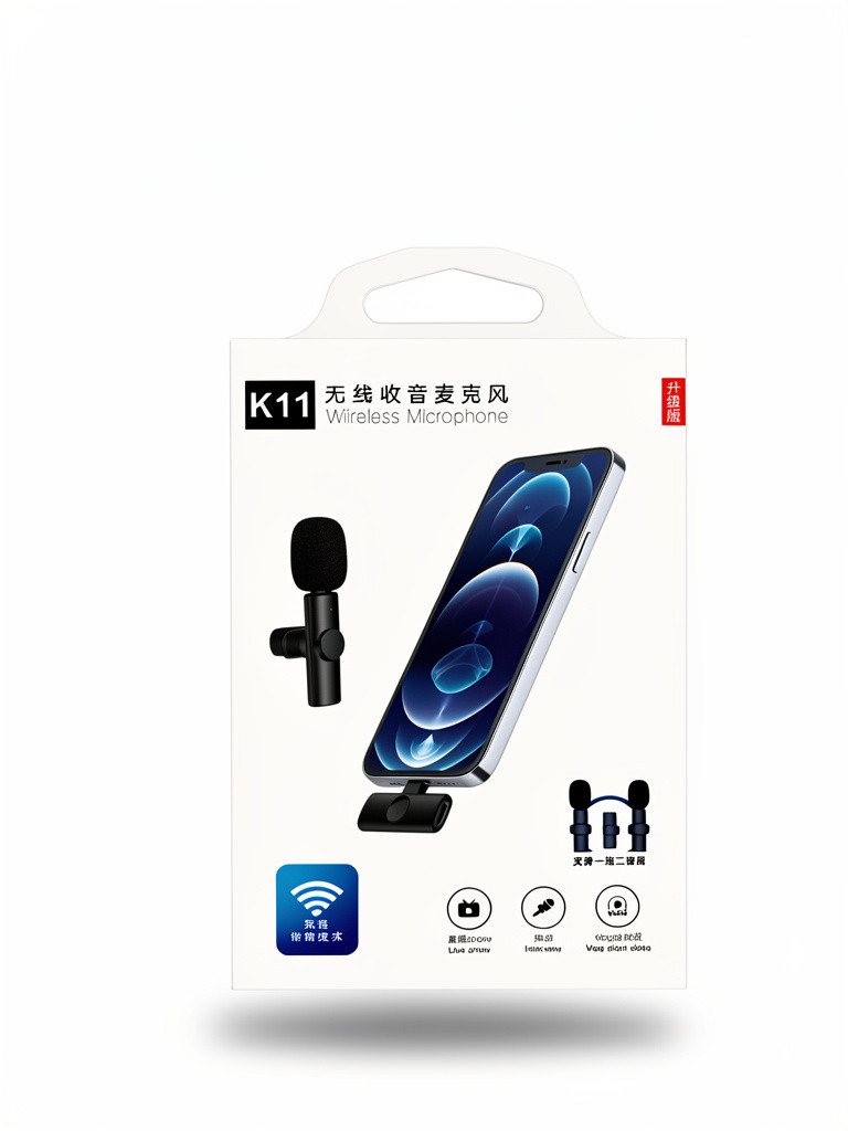 Imagen 1 de MICROFONO K11 DOBLE NEGRO