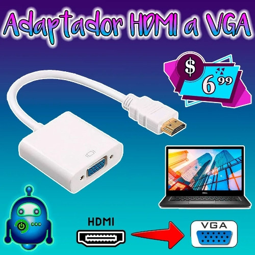 Imagen 1 de Adaptador HDMI a VGA