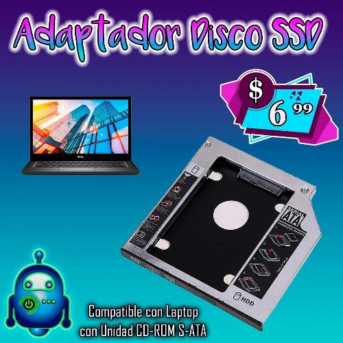 Imagen 1 de Adaptador de Disco Para Laptop 12.7mm