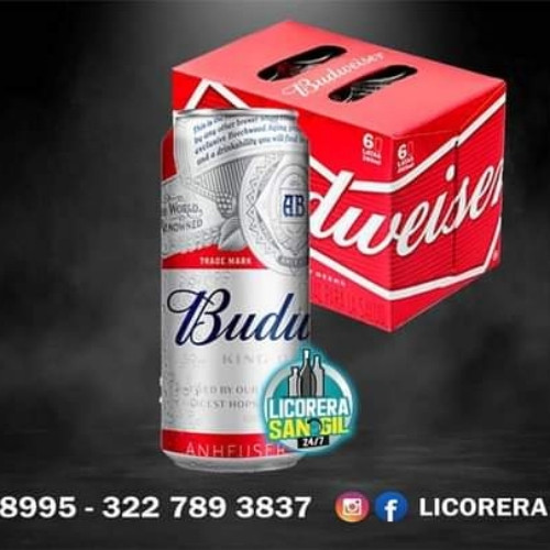 Imagen 1 de CERVEZA BLUDWEISER SIXPACK
