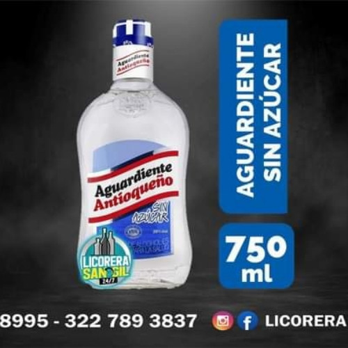 Imagen 1 de AGUARDIENTE ANTIOQUEÑO 750