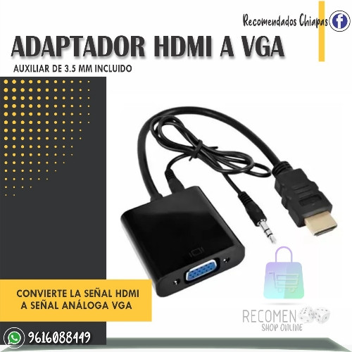 Imagen 1 de Adaptador HDMI a VGA