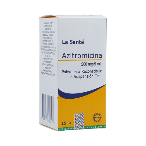 Imagen 1 de Azitromicina Pediatrico 200mg/5ml