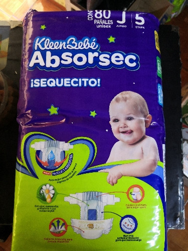 Imagen 1 de Absorbsec Jumbo 80 Pañales
