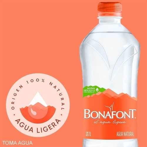 Imagen 1 de Bonafont Agua Natural. 1 Lt