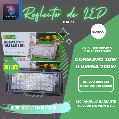 Imagen 1 de Reflector LED 20w