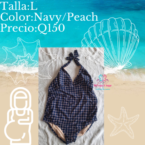 Imagen 1 de Traje de baño 1pz navy peach maternidad Liz lange