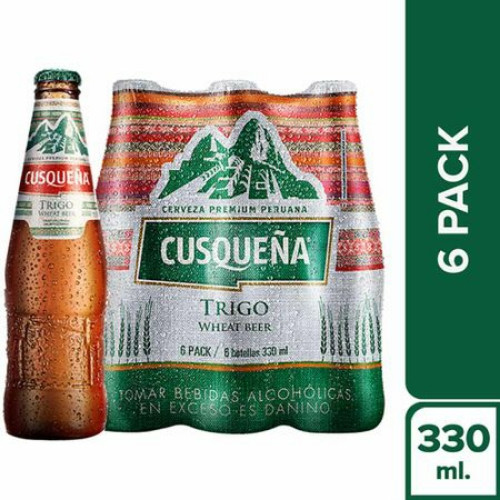 Imagen 1 de Cerveza CUSQUEÑA Trigo Botella 330ml 6 Pack