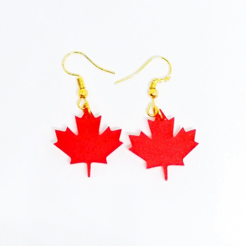 Imagen 1 de Aretes Canadá Rojos