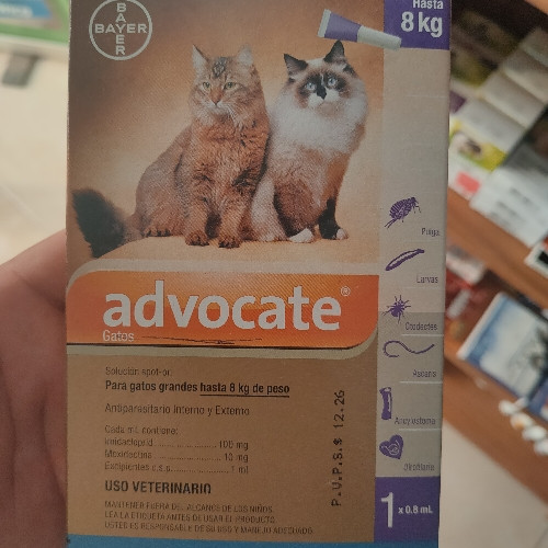 Imagen 1 de Advocate gatos hasta 8kg
