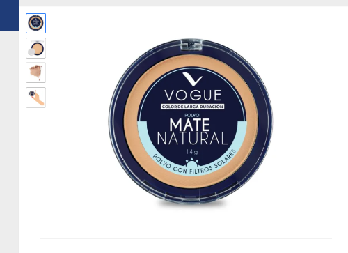 Imagen 1 de  Polvo Vogue Mate Natural