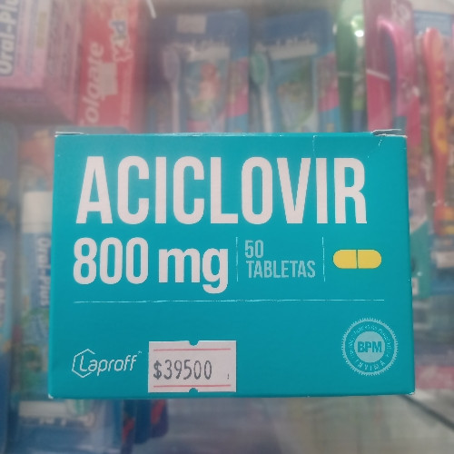 Imagen 1 de Aciclovir 800mg blister 
