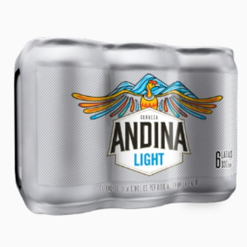 Imagen 1 de Cerveza Andina Light  Lata 330mlX6