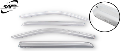 Imagen 1 de CORRELLUVIAS CROMADAS TOYOTA HILUX  2005-2015