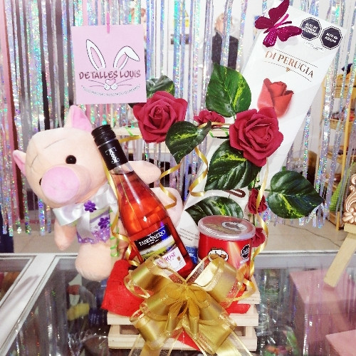 Imagen 1 de Box Chanchito Rosas