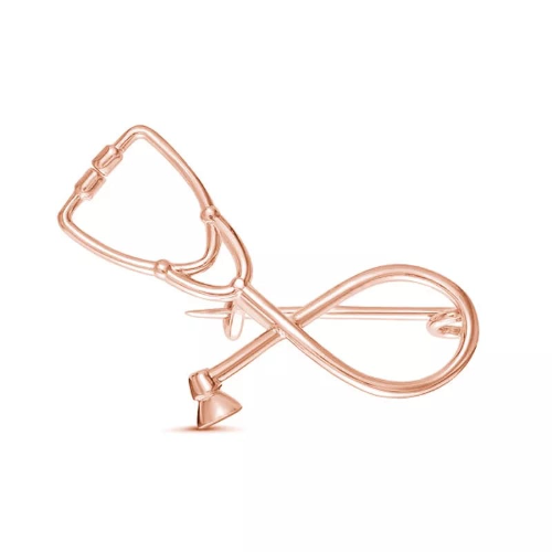 Imagen 1 de Broche de estetoscopio rose gold