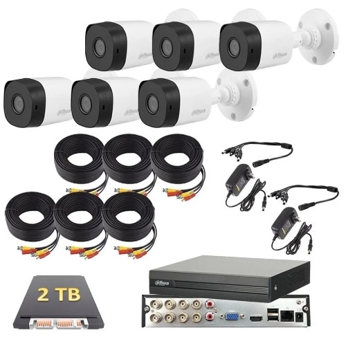Imagen 1 de Kit 8 camaras de seguridad 2 MP C