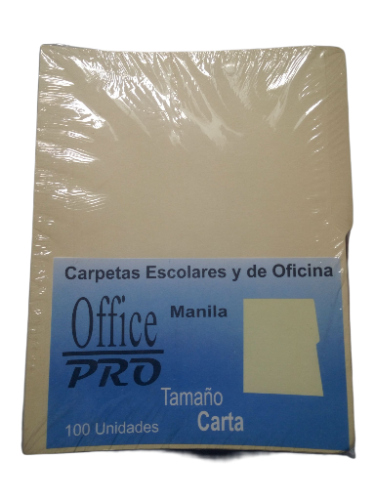 Imagen 1 de Carpeta MANILA carta Office Pro