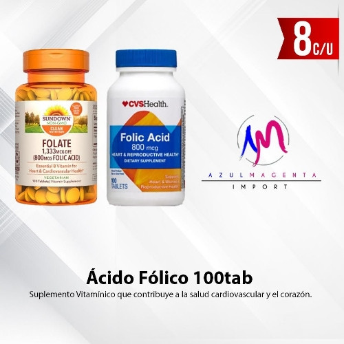 Imagen 1 de Acido Folico 100 tabletas