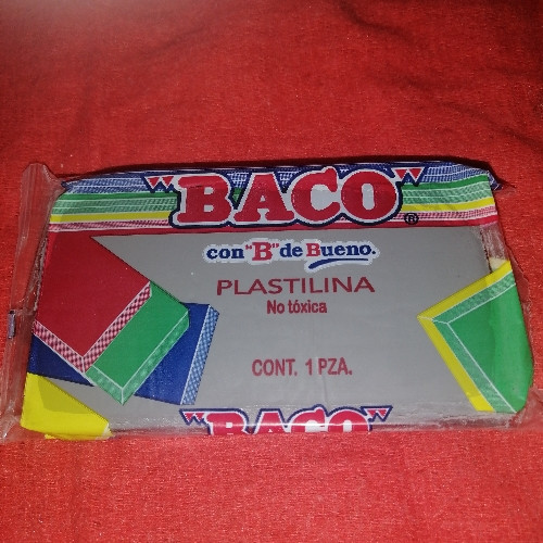Imagen 1 de Plastilina Baco en barra 1 pz Gris