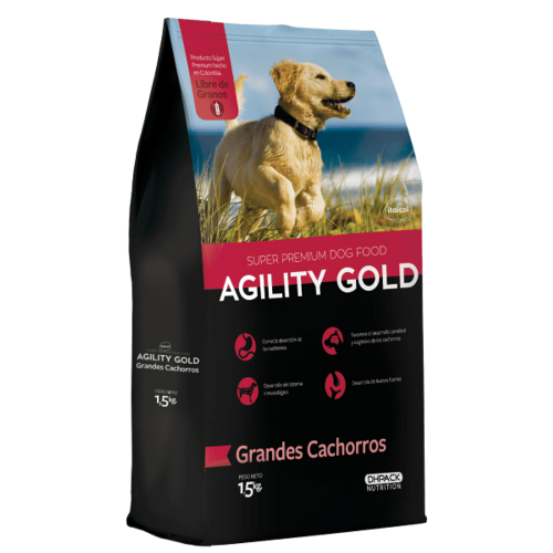Imagen 1 de Agility Gold grandes cachorros x 1.5 kg