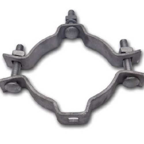 Imagen 1 de Abrazadera Galvanizada 3 1/2". 3 tornillos.