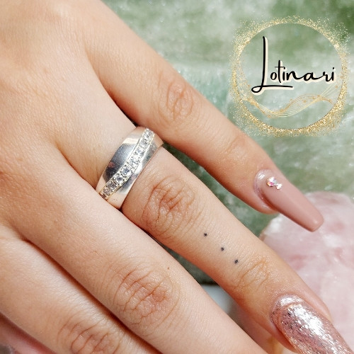 Imagen 1 de Anillo Argolla Con Circones