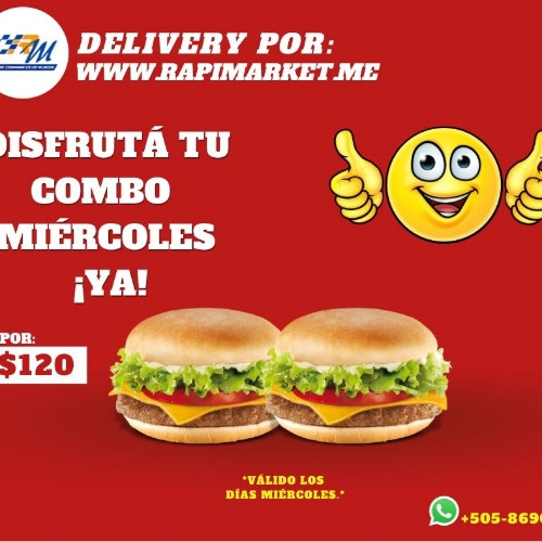 Imagen 1 de 3- Combo Miércoles. 