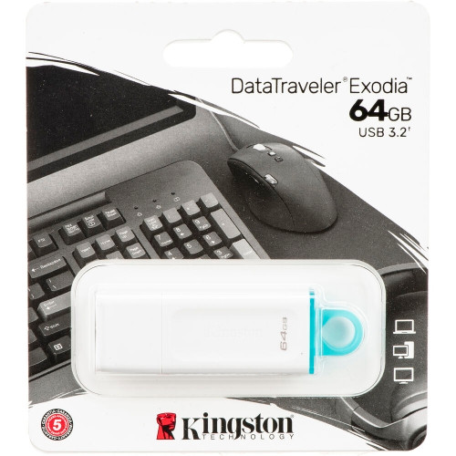 Imagen 1 de 004 - MEMORIA FLASH USB KINGSTON DTX 64GB WHITE