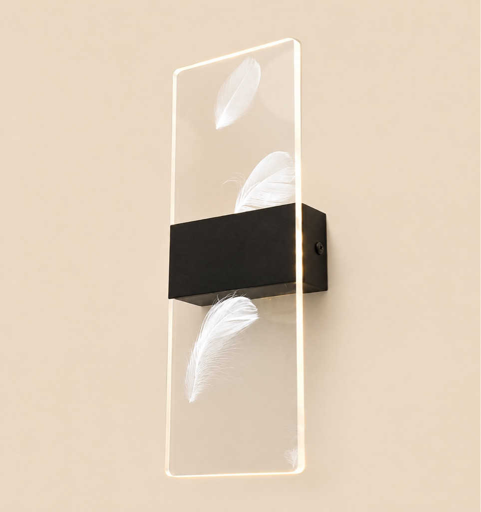 Imagen 1 de Aplique decorativo de pared Pluma