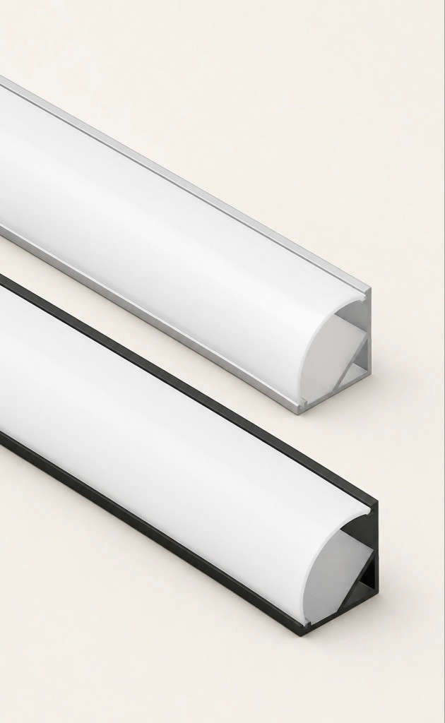 Imagen 1 de Perfil de aluminio esquinero para cinta LED 3M