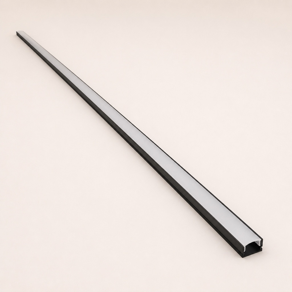 Imagen 1 de Perfil de aluminio negro de sobreponer 3 metros