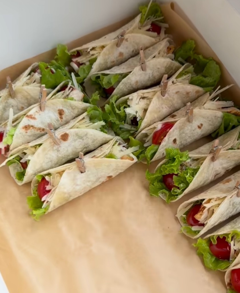 Imagen 1 de Fajitas de cóctel de carne ,pollo , vegetariana o vegana 30 uni