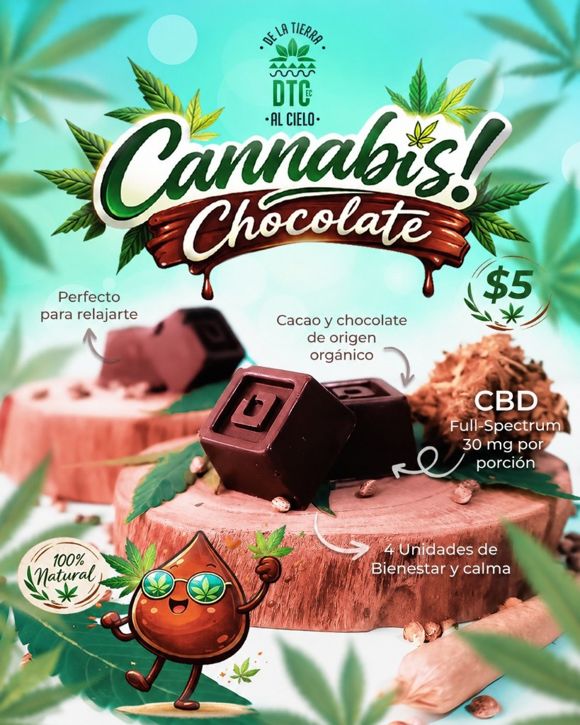 Imagen 1 de Cannabis Chocolate | 4Unid x Emp.
