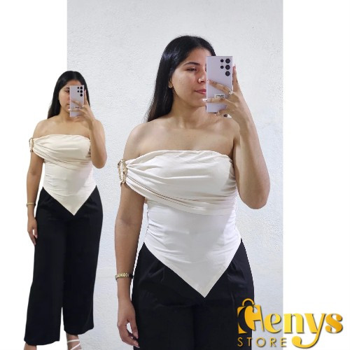 Imagen 1 de Blusa de mujer dobladillo asimétrico