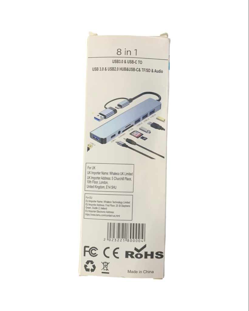 Imagen 1 de Adaptador 8 en 1 Eléctronica