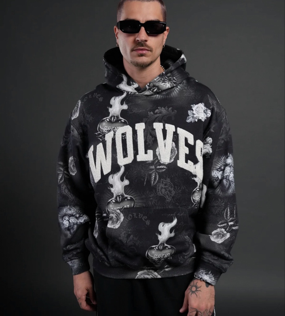Imagen 1 de DarcSport - Dark Heart WOLVES sudadera negra