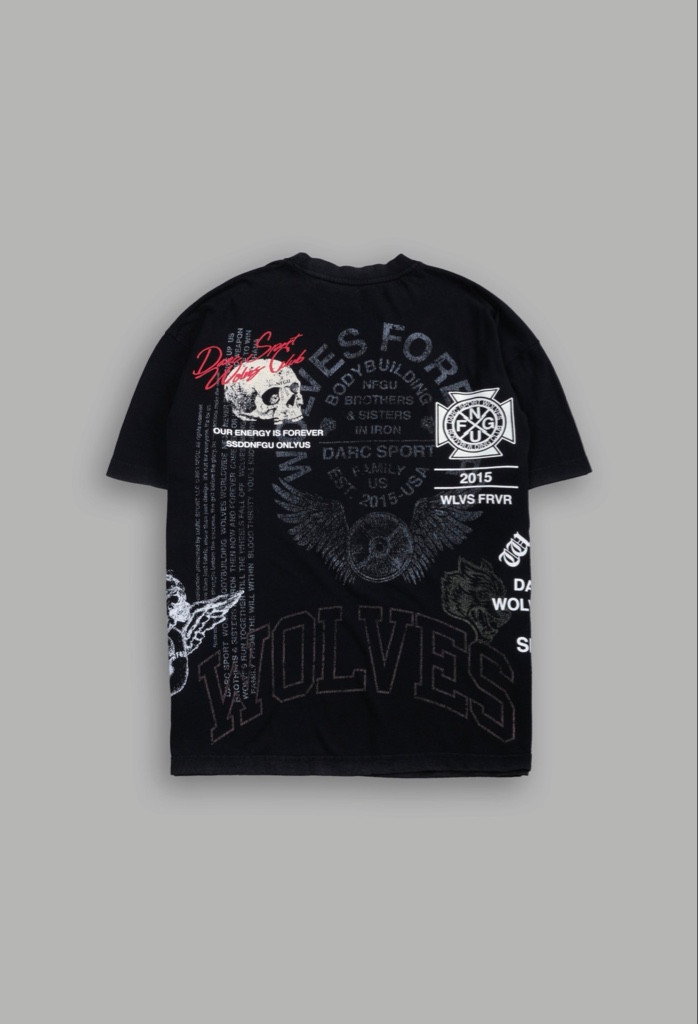 Imagen 1 de DarcSport - fearless camiseta negra grafica
