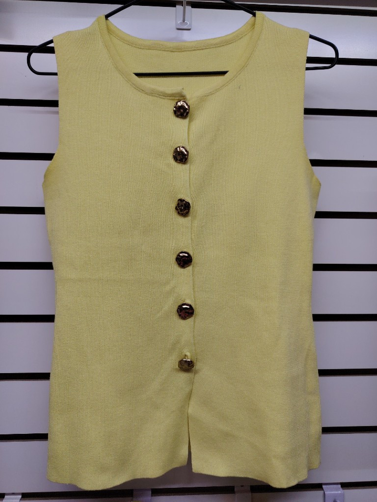 Imagen 1 de Blusa dama Amarilla botones