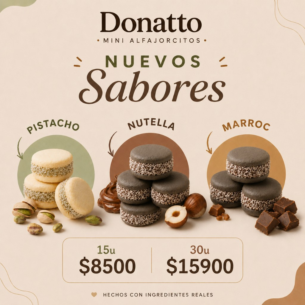 Imagen 1 de Alfajorcitos saborizados 15u